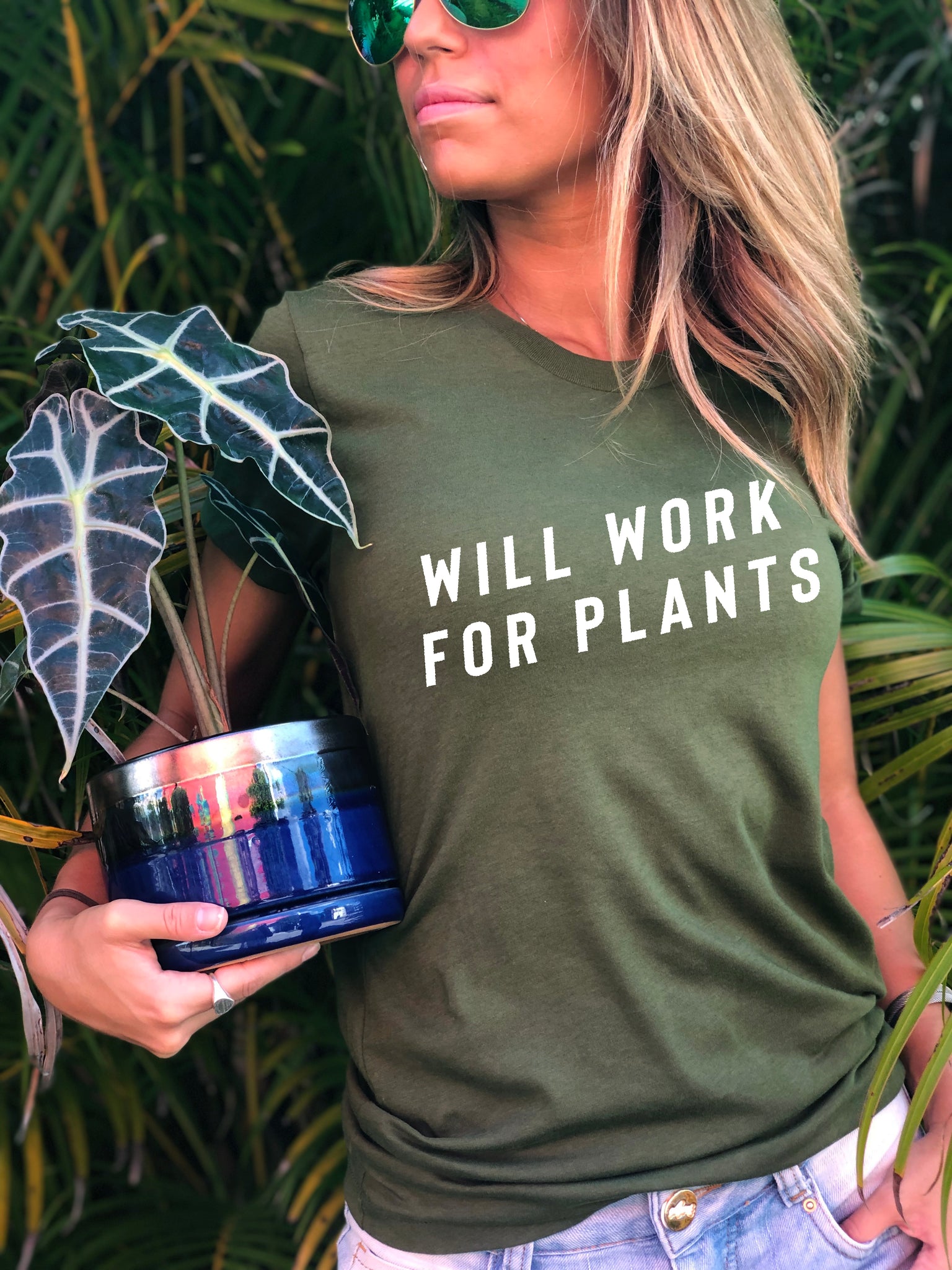 Will Work For Plants Shirt