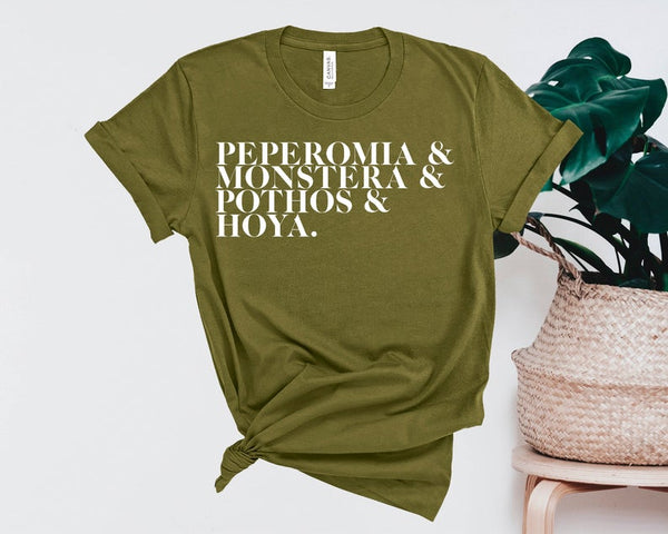 Peperomia Monstera Pothos Hoya Shirt